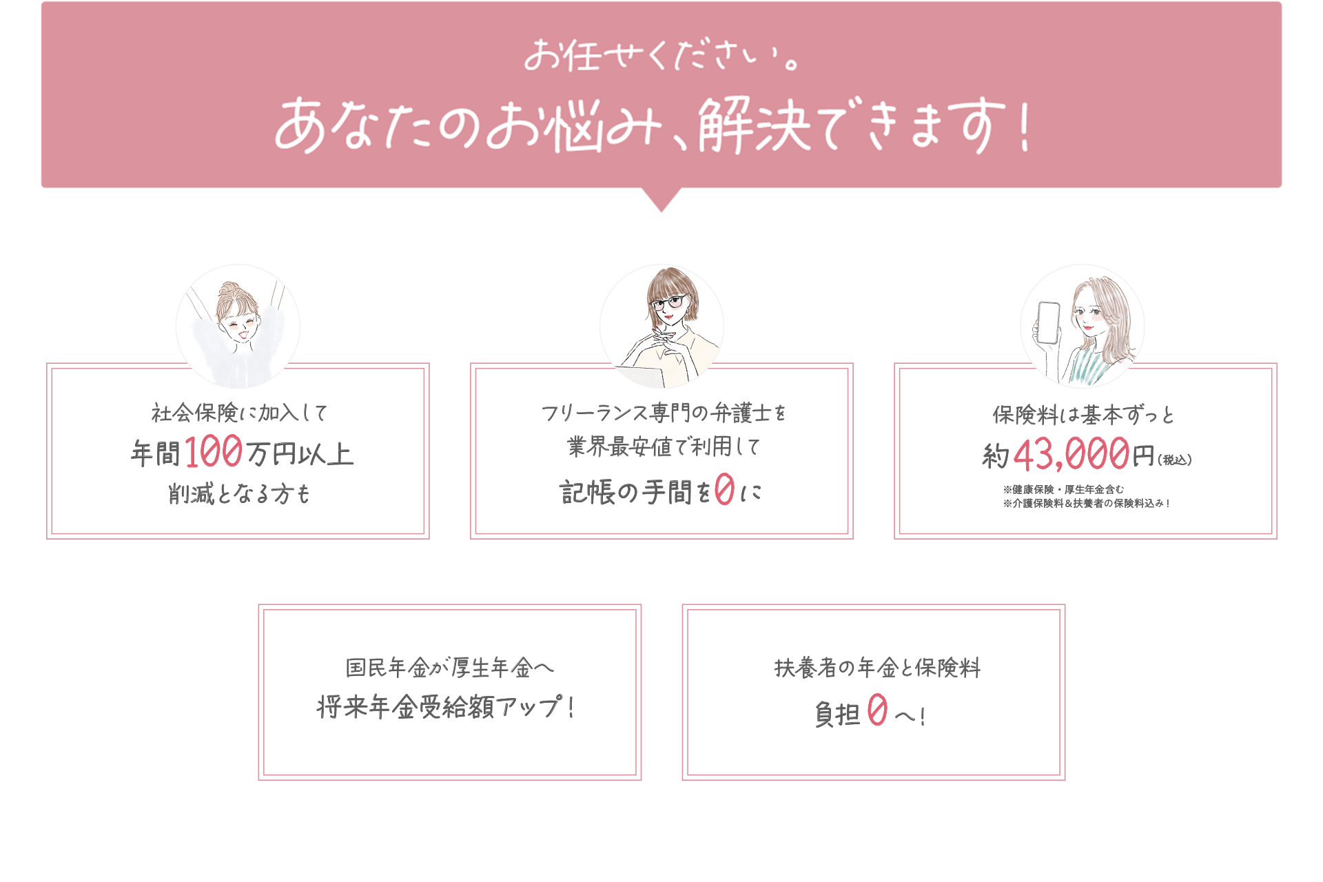 あなたのお悩み解決できます！